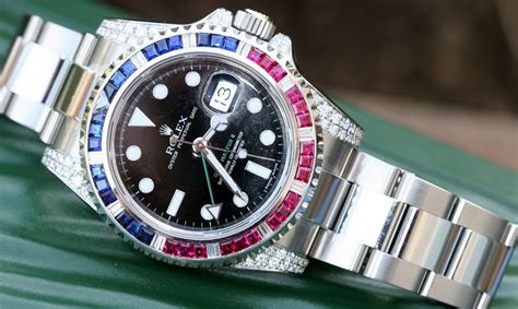 rolex with rubi|rolex ruby sapphire bezel.